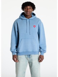 φούτερ carhartt wip hooded ingo sweat unisex light blue garment dyed s