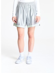 βερμούδες nike sportswear women`s loose mid-rise graphic shorts lt smoke grey/ barely volt/ barely v