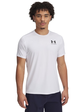 μπλουζάκι under armour heatgear fitted ss tee white/ black s σε προσφορά