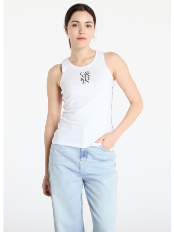 tank top calvin klein jeans sl cotton rib solid tank top σε προσφορά