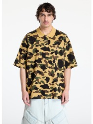 μπλουζάκι a bathing ape 1st camo jacquard relaxed fit polo shirt unisex yellow m