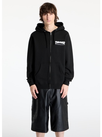 φούτερ thrasher magazine logo zip hood black s