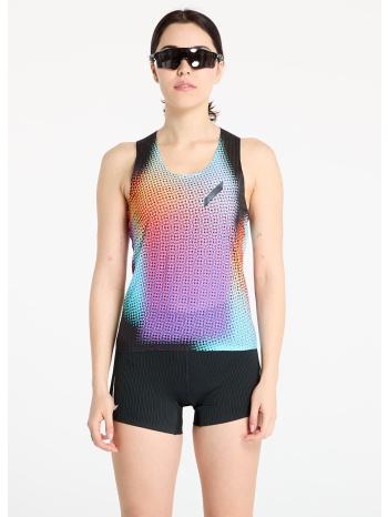 tank top soar running women`s race vest black rainbow dot s