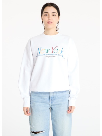 φούτερ sporty & rich ny 94 crewneck white/ ruby/ alpine/ σε προσφορά