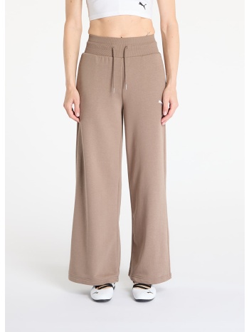 puma wardrobe essentials relaxed wide leg sweatpants σε προσφορά