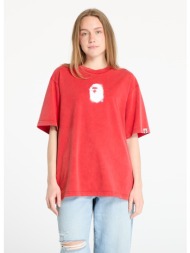 μπλουζάκι a bathing ape pigment print ape head relaxed fit tee unisex red s