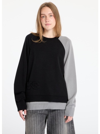 πουλόβερ y-3 logo knit crew sweatshirt unisex black l σε προσφορά