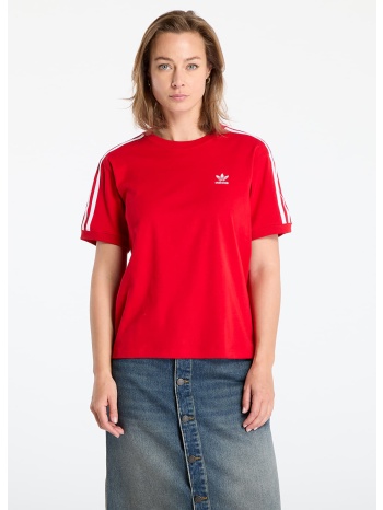 μπλουζάκι adidas 3 stripe tee better scarlet xs σε προσφορά