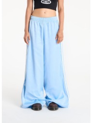 παντελόνια adidas originals satin wide leg tracksuit bottoms ruffle 3-stripes clear sky xxs