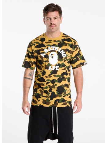 μπλουζάκι a bathing ape 1st camo college tee unisex yellow σε προσφορά