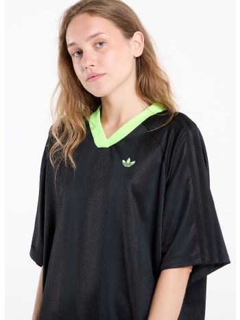 adidas adicolor football jacquard oversize dress black/