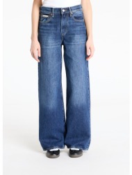 παντελόνια calvin klein jeans the wide leg tinted jeans blue 31