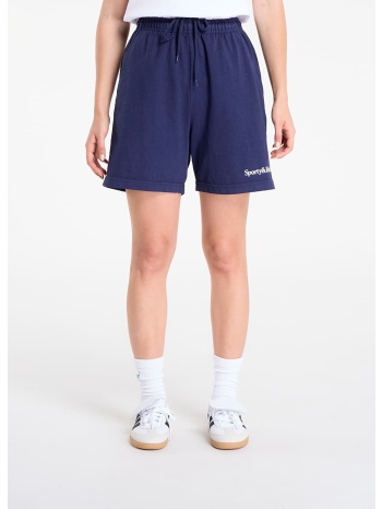 sporty & rich serif logo gym short unisex dark navy m σε προσφορά