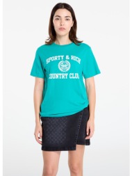 μπλουζάκι sporty & rich varsity crest soft t-shirt unisex spring green m