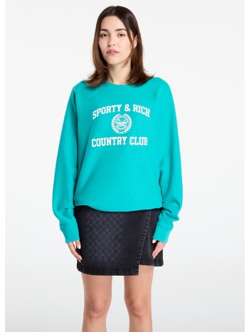 φούτερ sporty & rich varsity crest soft crewneck unisex σε προσφορά