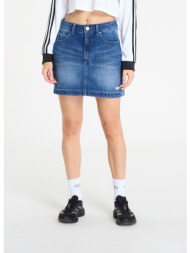 adidas 3-stripes denim mini skirt indigo denim 34