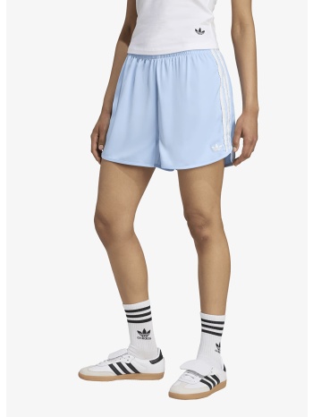 adidas originals satin shorts ruffle 3-stripes clear sky/ σε προσφορά