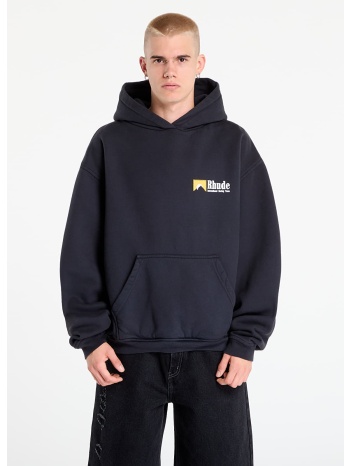 φούτερ rhude international racing logo hoodie vintage black σε προσφορά