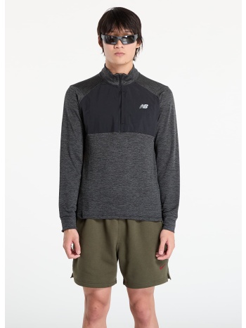 φούτερ new balance athletics heat grid 1/2 zip black l σε προσφορά