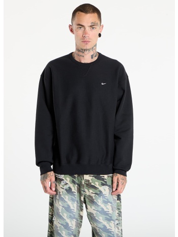 φούτερ nike solo swoosh men`s fleece crew black/ white l σε προσφορά