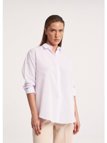 βαμβακερό πουκάμισο - λευκό