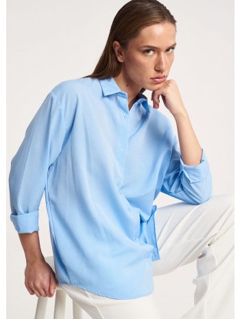 βαμβακερό πουκάμισο - γαλάζιο
