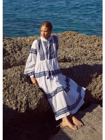 φόρεμα maxi με μοτίβο - λευκό σε προσφορά
