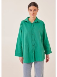 πουκάμισο oversized - πράσινο