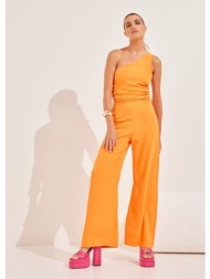 ολόσωμη φόρμα με έναν ώμο - πορτοκαλί
