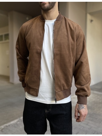 ανδρικό ταμπά σουέτ μπουφάν bomber hm264049t