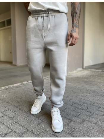 ανδρικό γκρι παντελόνι φόρμας με λάστιχο es26001g