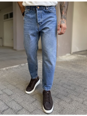 ανδρικό μπλε ανοικτό loose τζιν πεντάτσεπο με φθορές we2909