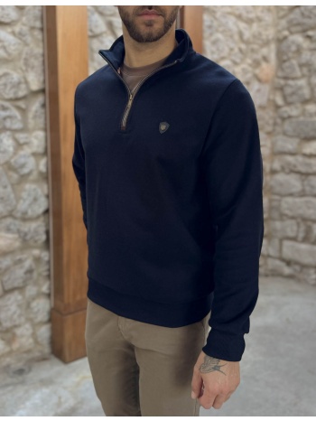 everbest ανδρική μπλε navy ριπ με βελούδινη υφή μπλούζα με