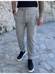 ανδρική αθλητική γκρι φόρμα με λάστιχο 50123