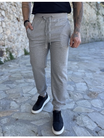 ανδρική αθλητική γκρι φόρμα με λάστιχο 50123