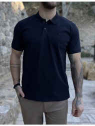 origin ανδρική μπλε πικέ polo μπλούζα plus size 252717