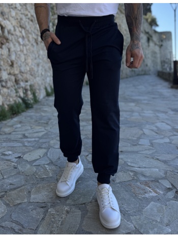 ανδρική αθλητική μπλε navy φόρμα με λάστιχο 50125