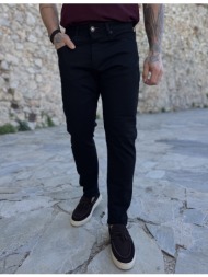 ανδρικό μαύρο τζιν ελαστικό ίσια γραμμή gb5738