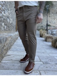 ανδρικό πούρο υφασμάτινο chinos παντελόνι με λάστιχο jr0020