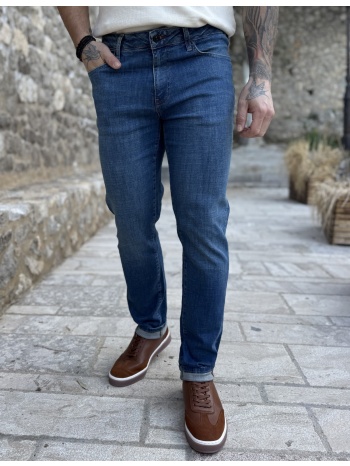 ανδρικό μπλε ξεβαμμένο τζιν ελαστικό regular gb5754