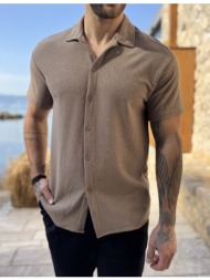 ανδρικό καφέ πλεκτό ...