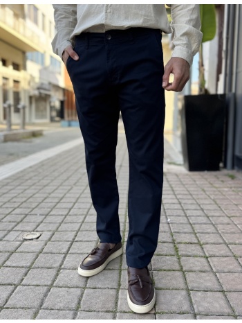 ανδρικό μπλε παντελόνι υφασμάτινο chinos regular 2517n