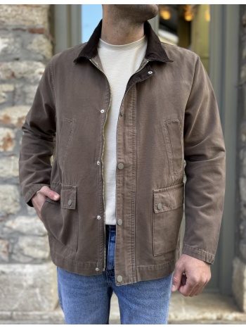 ανδρικό πούρο βαμβακερό jacket με γιακά lc18025