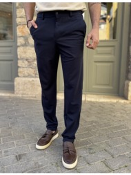 ανδρικό μπλε υφασμάτινο παντελόνι με λάστιχο στην μέση d1230