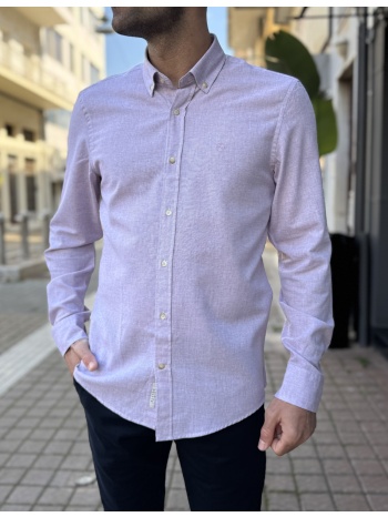 ανδρικό dusty rose βαμβακερό πουκάμισο 2167