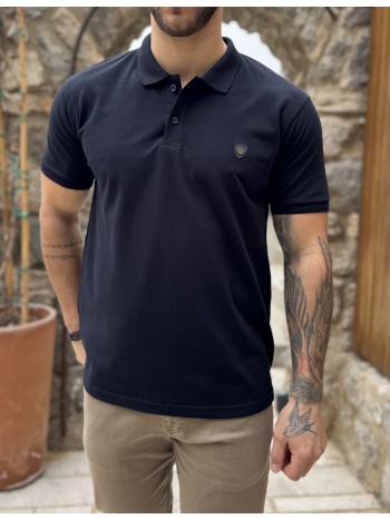everbest ανδρική μπλε navy πικέ polo μπλούζα plus size