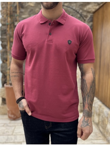everbest ανδρική κερασί πικέ polo μπλούζα plus size 262839