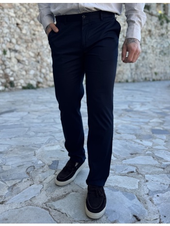 ανδρικό μπλε υφασμάτινο παντελόνι chinos d1351n
