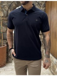 everbest ανδρική μπλε navy πικέ polo μπλούζα plus size 262833n