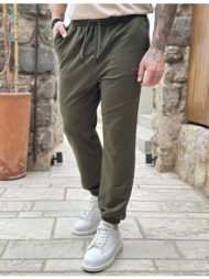 ανδρική χακί αθλητική φόρμα με λάστιχο pr2630x